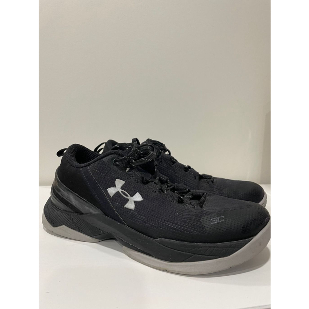 Under Armour Curry 2 Low Essential Basketball Shoes - Black/Grey - Size 6.5Y